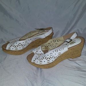 Spring Step White Shoes Made In Italy